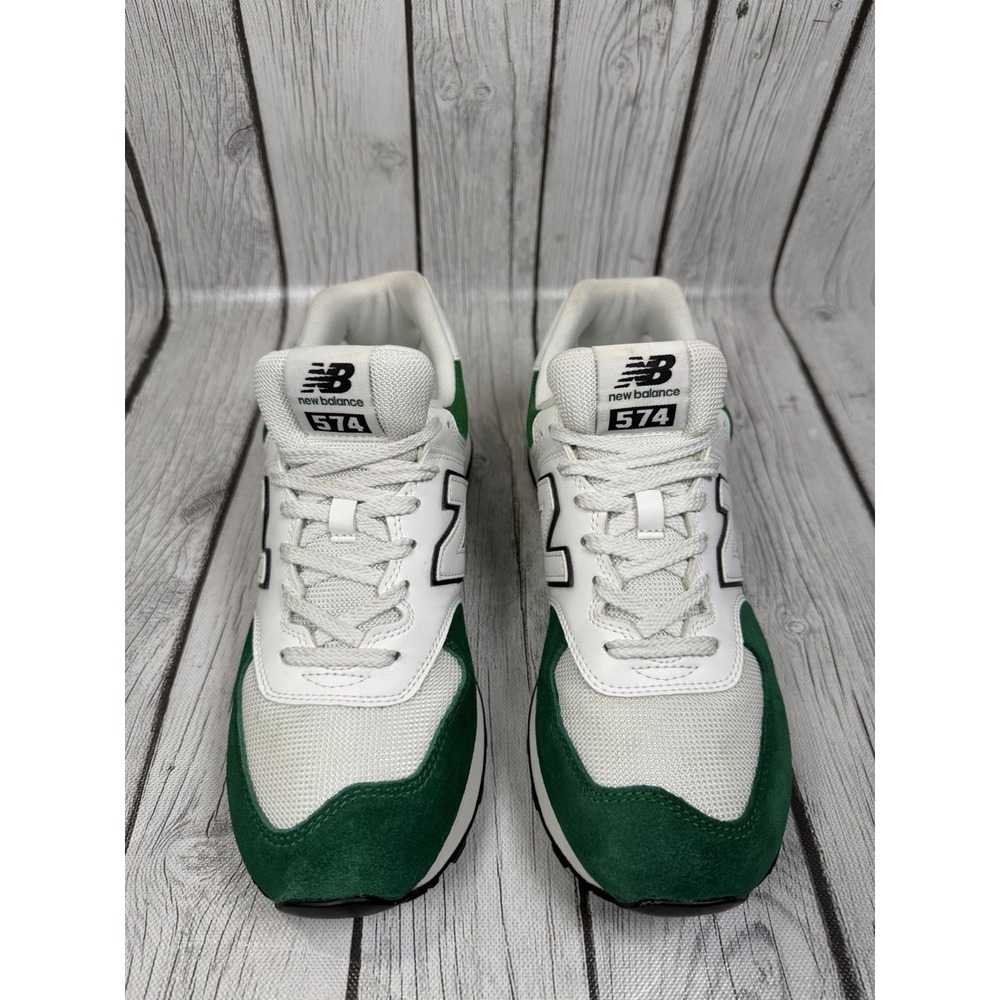 New Balance 574 Men's Size 9.5 Green White U574GT2 Suede